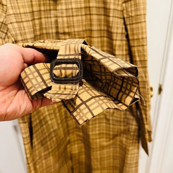 Vintage Women's Gucci Trench Coat Size 10 or 12 Made in Italy VERY RARE - Picture 7 of 16